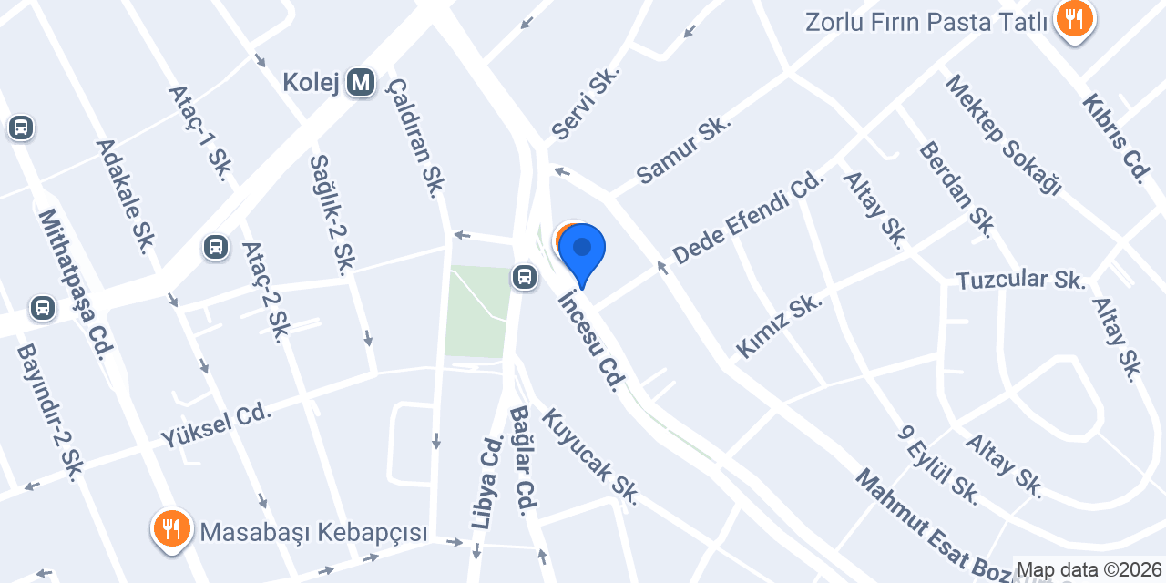 Art'y Pilates Stüdyo konumu