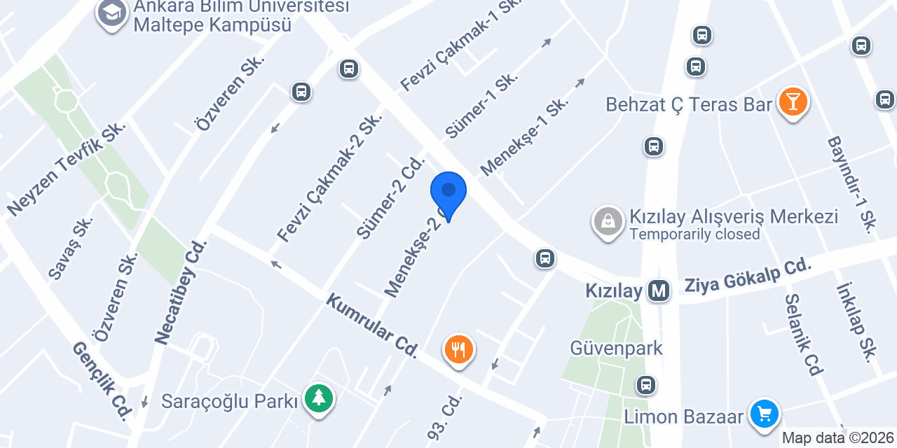 Meridyen Terapi Ankara konumu