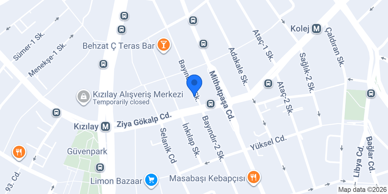 Özdemir Palas konumu