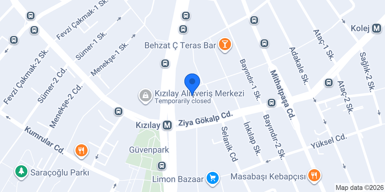 Çatı Cafe konumu