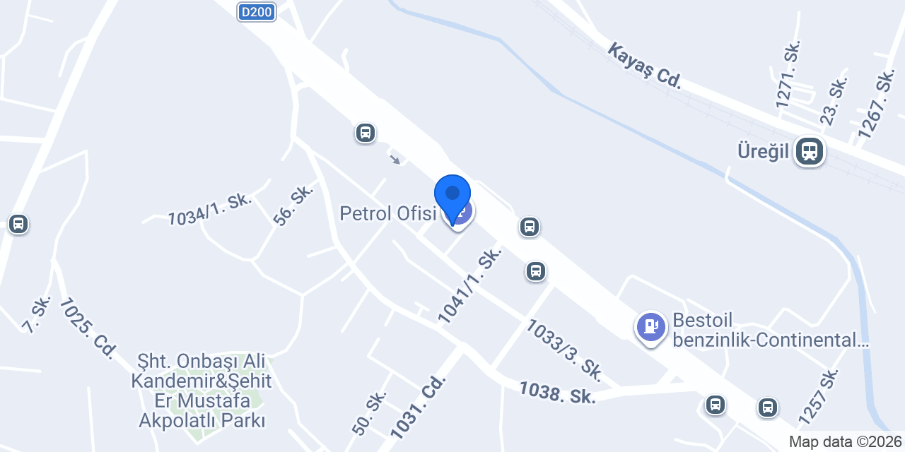 Petrol Ofisi konumu