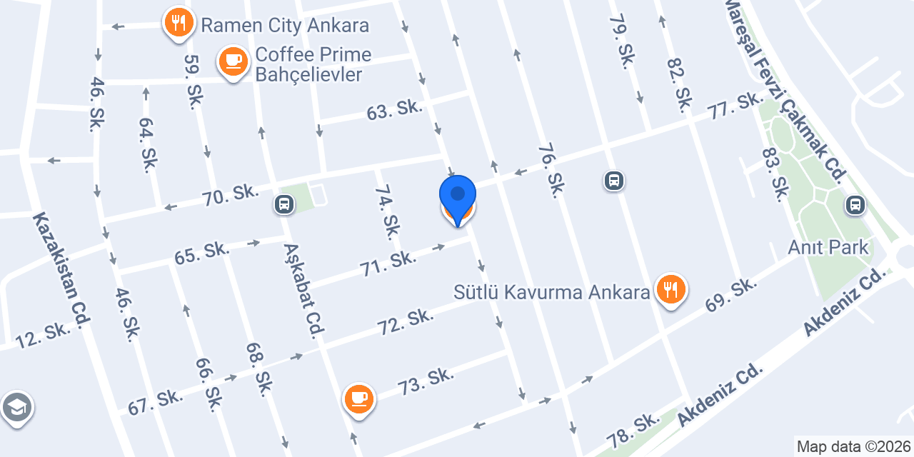 Varuna Gezgin Cafe - Ankara - Bahçelievler konumu