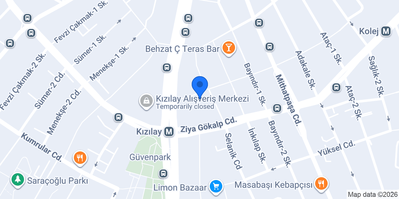 Yolcu Bar - Türkü Bar Ankara konumu