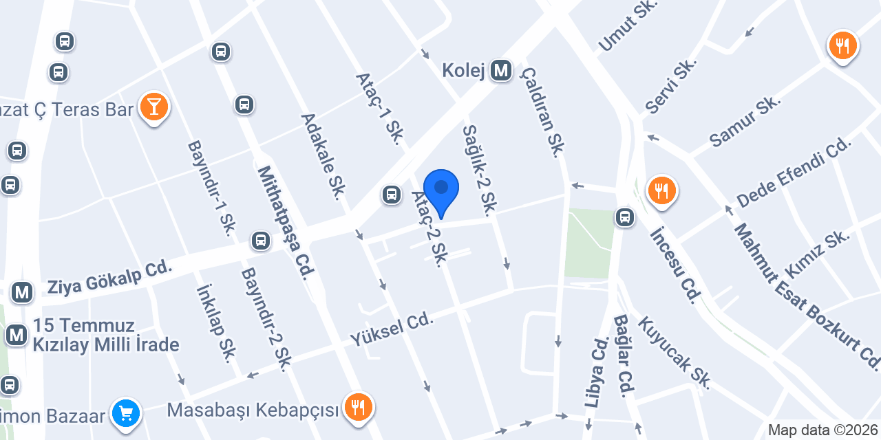 Kızılay Topaloğlu Tesisat konumu