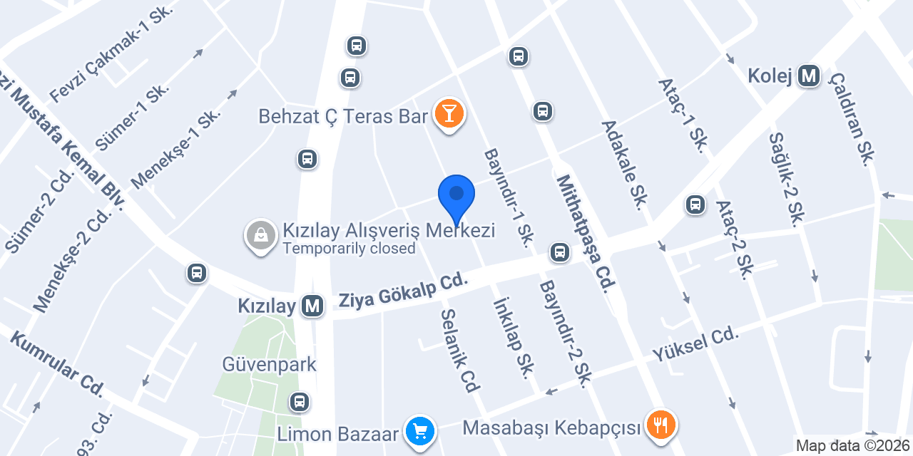 Sakarya Camii konumu