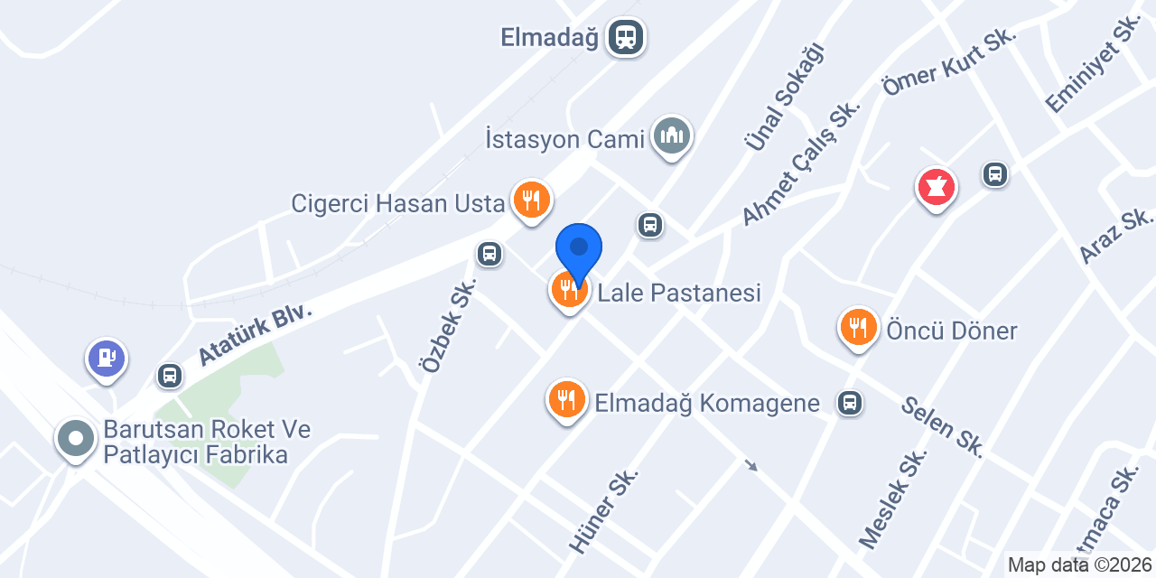 Elit Kuyumculuk konumu