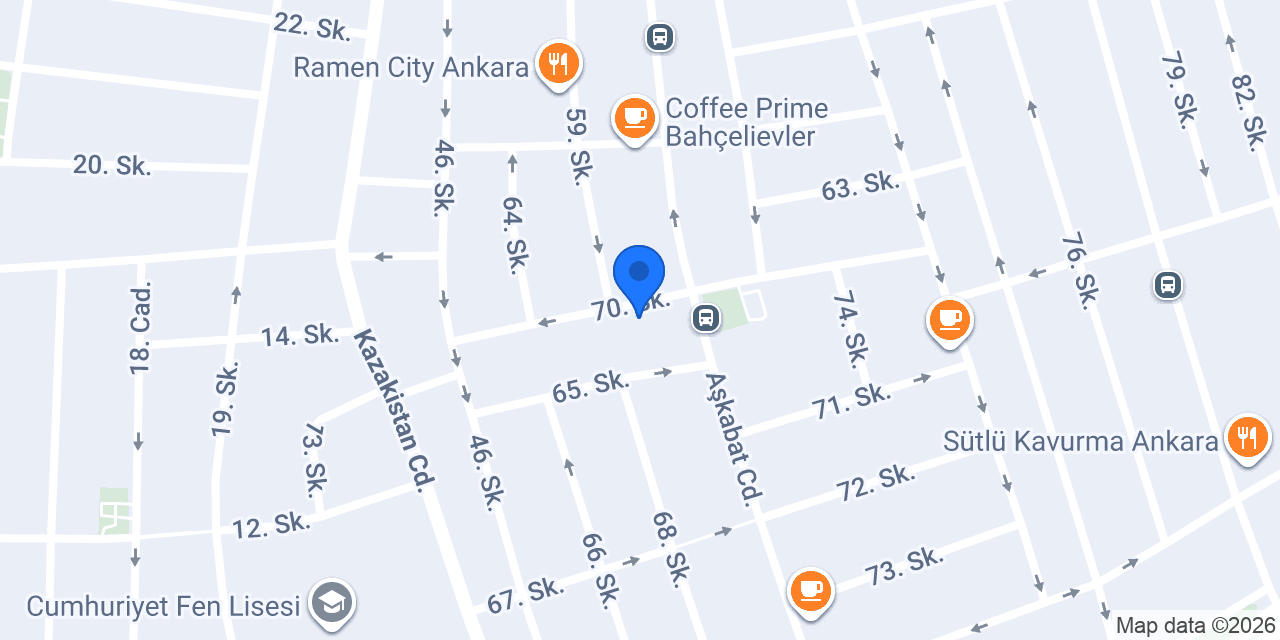 Coffee 1919 Bahçelievler 7. Cadde konumu