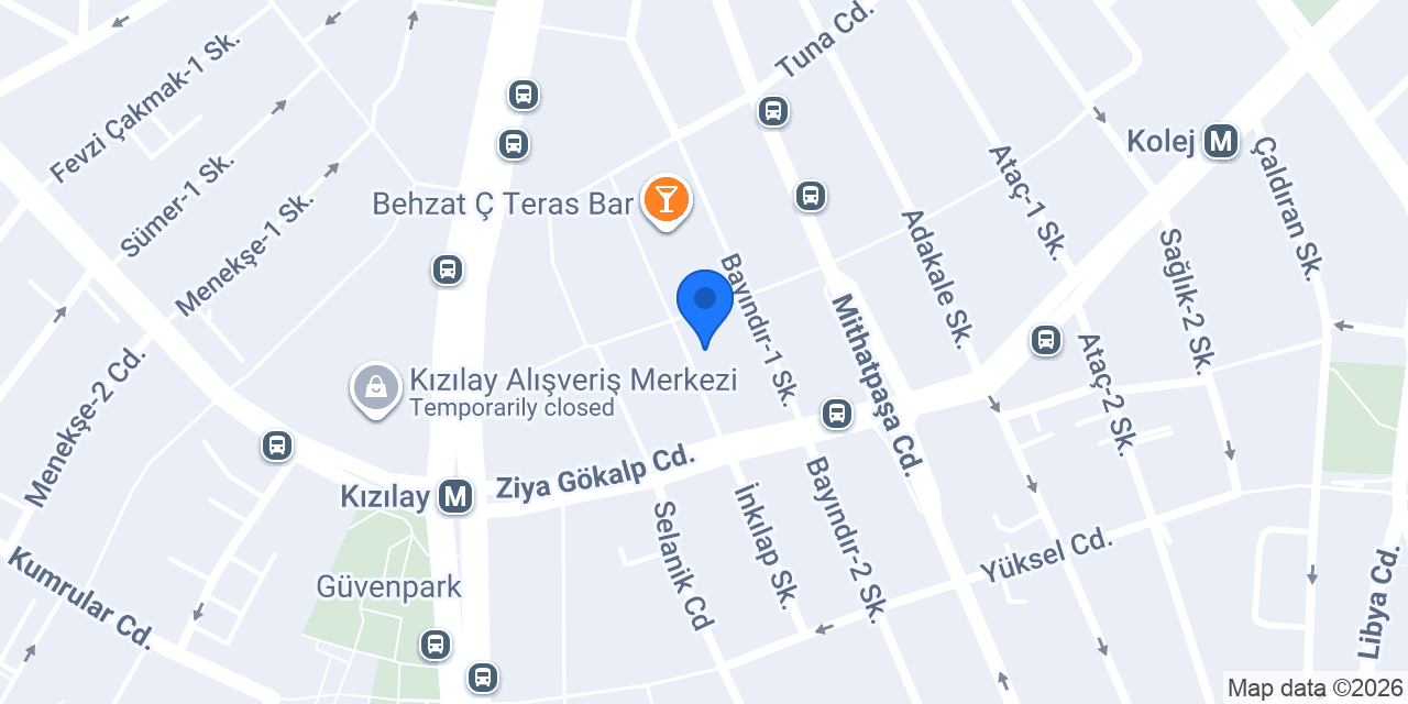 Diş Hekimi Erkan Bayraktar konumu