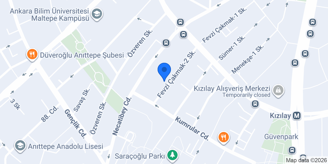 Diş Hekimi Güven Ok konumu