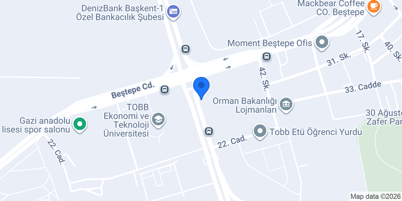 TOBB YÜKSELİŞ TAKSİ DURAĞI konumu