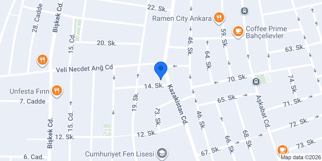 Birlik Taksi Durağı konumu