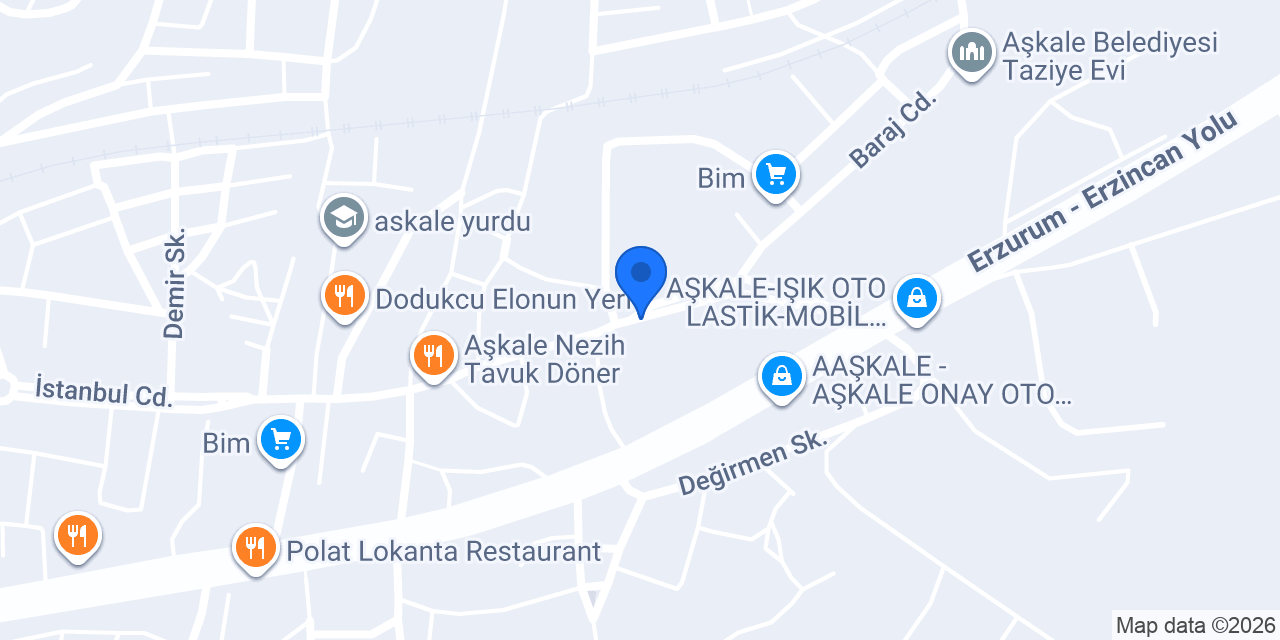 Aşkale 1 Nolu Aile Sağlık Merkezi konumu