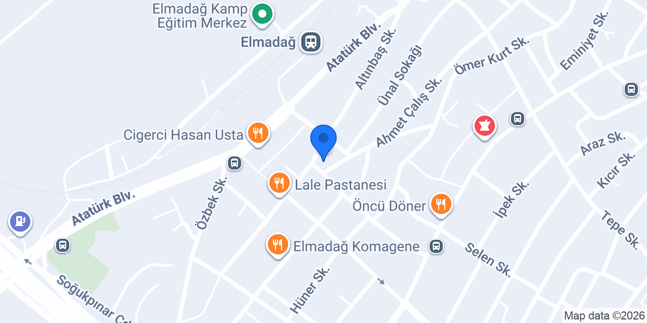 Aras Kargo Elmadağ Şubesi konumu