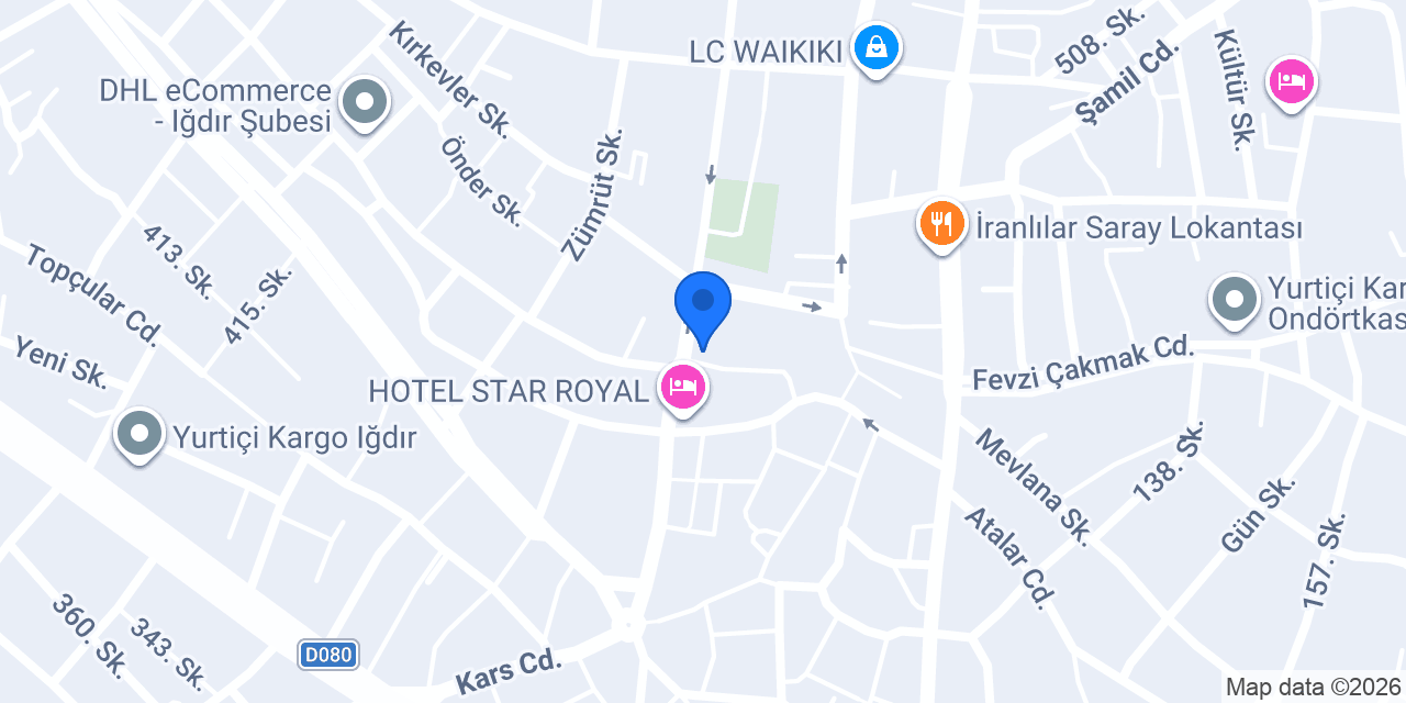 Yapı Kredi - Iğdır Şubesi konumu