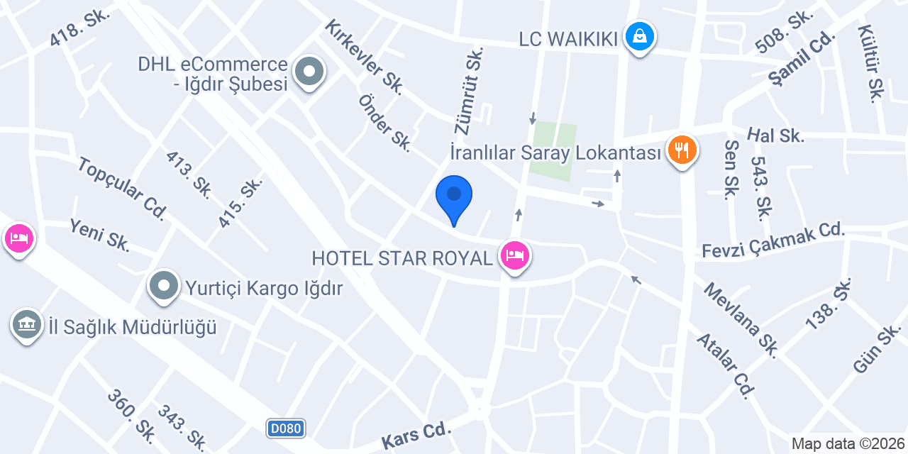 Profitness Iğdır konumu