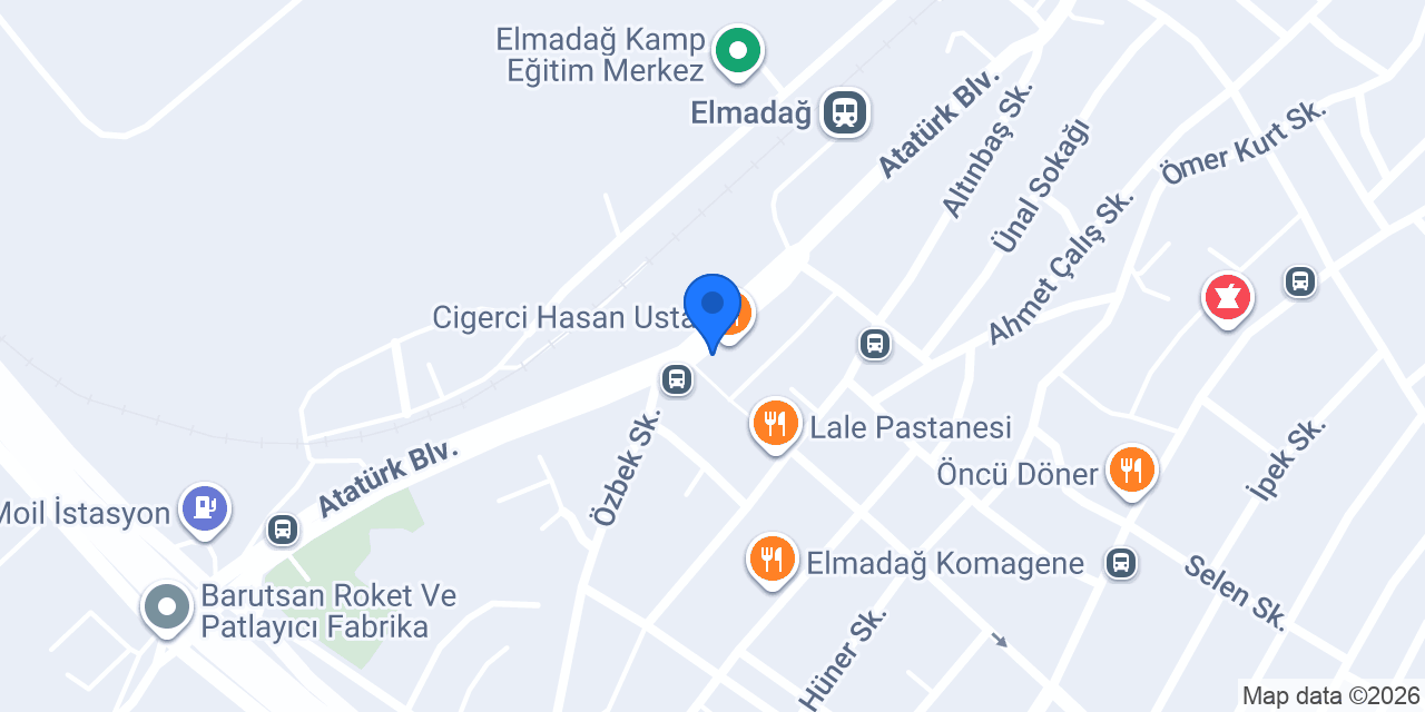 Elmadağ hamamı konumu