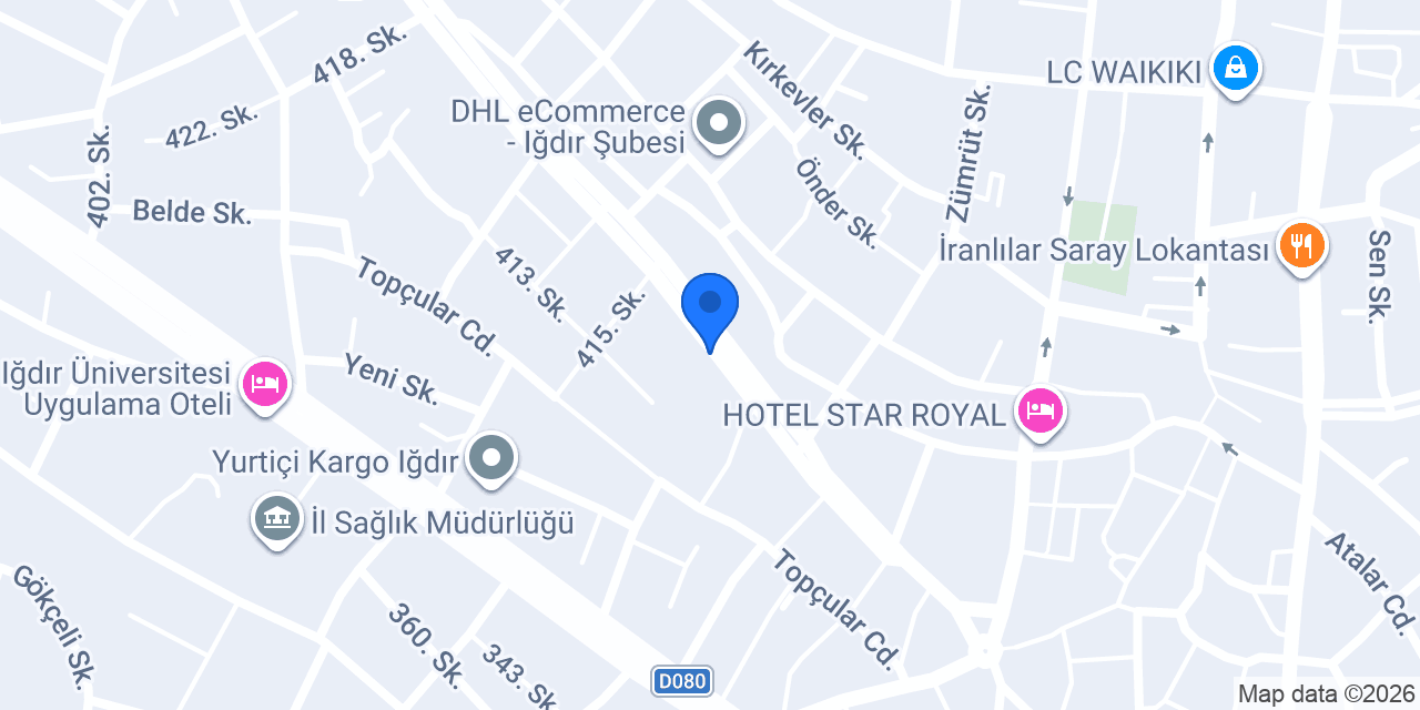 Rapsodi Mobilya Iğdır Mağazası konumu