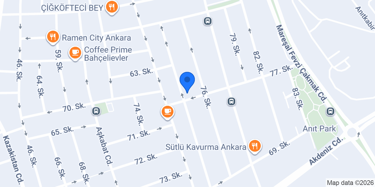 ANKARA YUFKA KADAYIF konumu