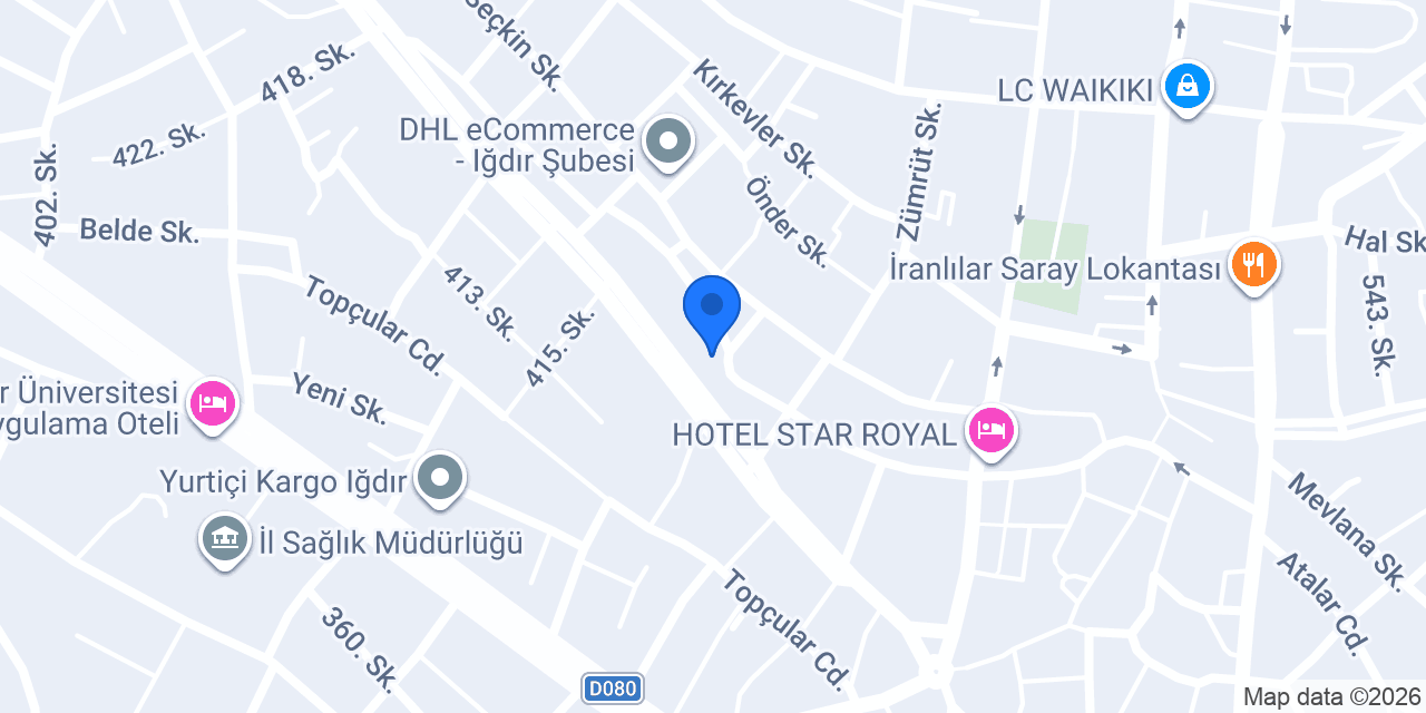 Kelebek Mobilya Iğdır konumu