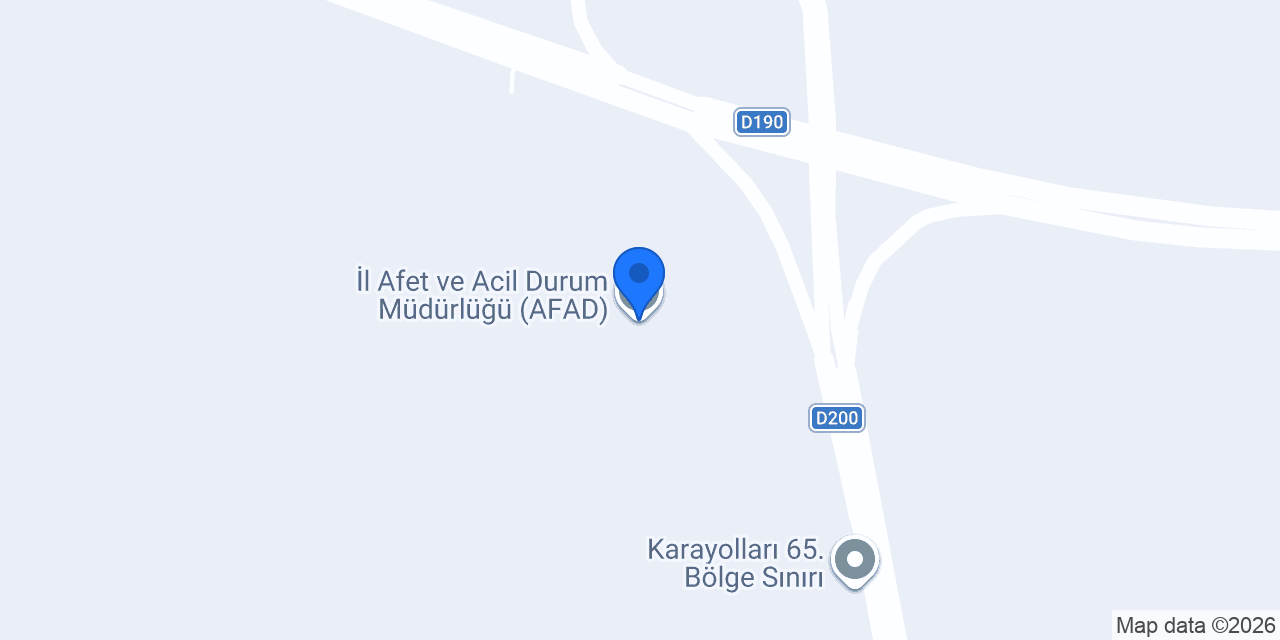 İl Afet ve Acil Durum Müdürlüğü (AFAD) konumu