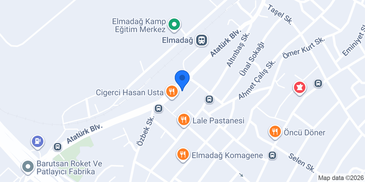 ELMADAĞ ŞIMARIK konumu