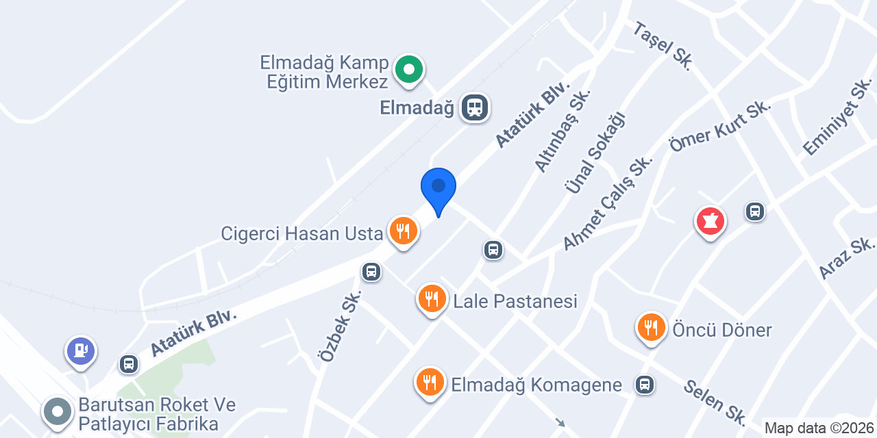 ELMADAĞ APART PANSİYON konumu