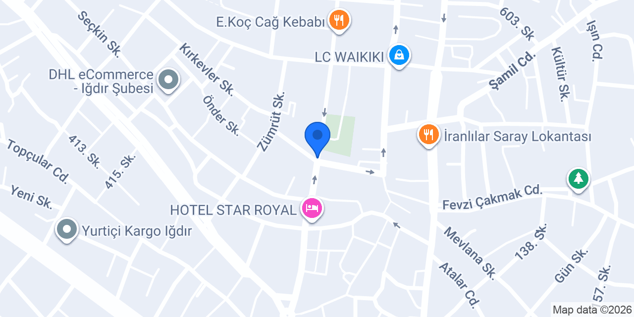 Karahan Rent A Car konumu