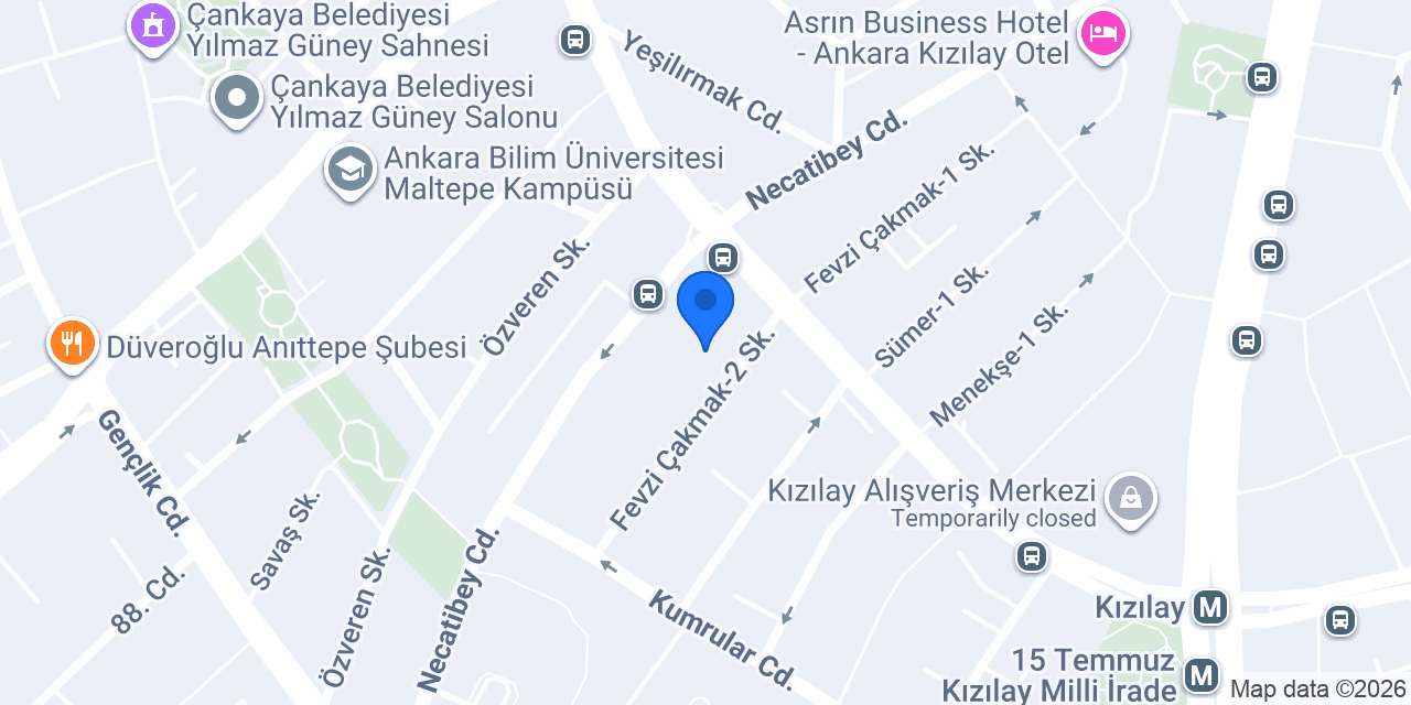 Vantage Ankara Kiralık Araba ! Rent a Car konumu