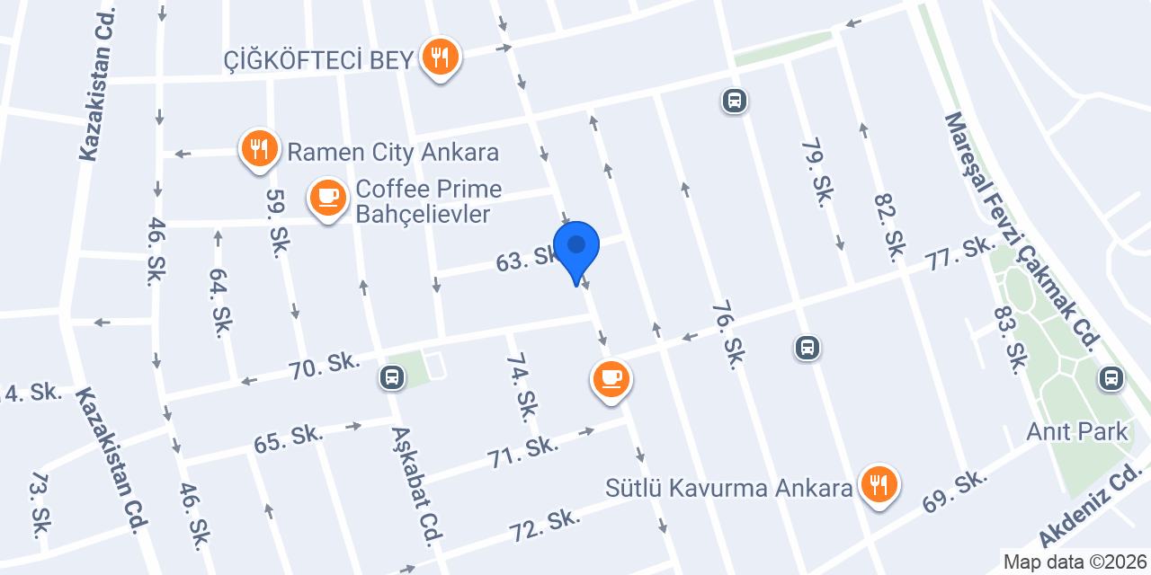 Butik Ankara konumu