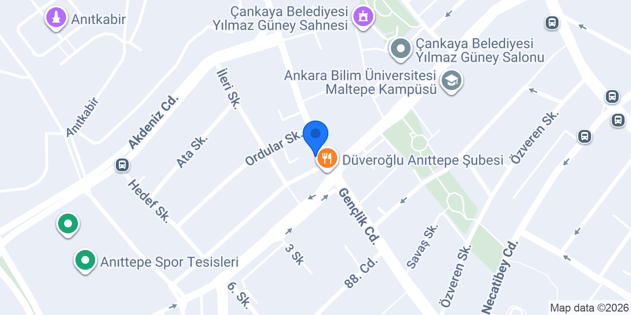 Anıttepe Kuğulu Veteriner Kliniği konumu