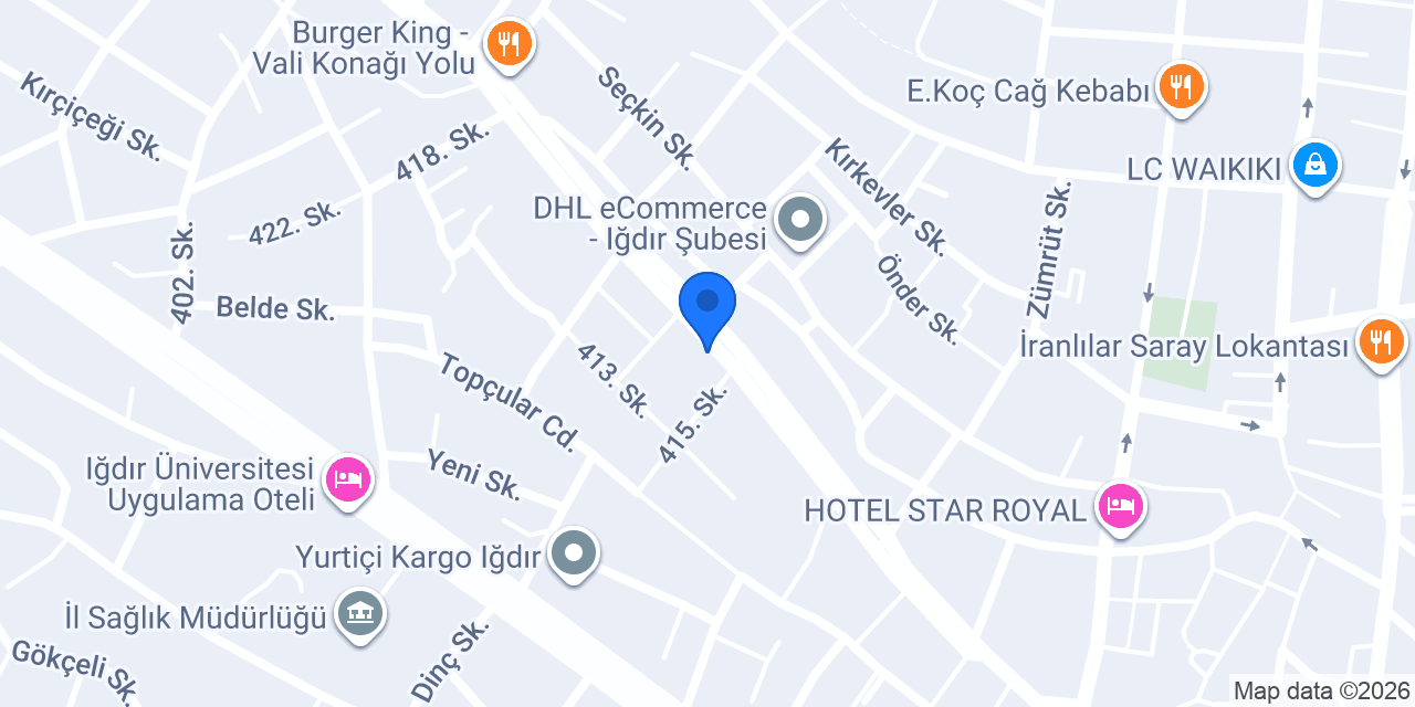 Doğtaş Exclusive Iğdır konumu