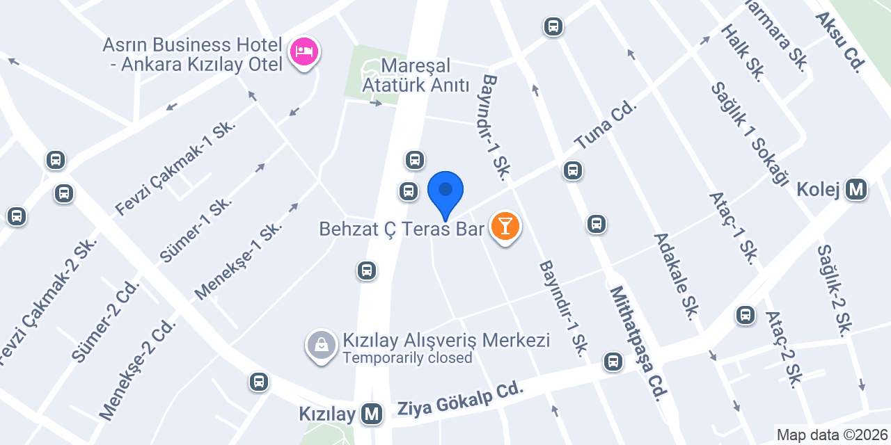 Birleşik Kitabevi konumu