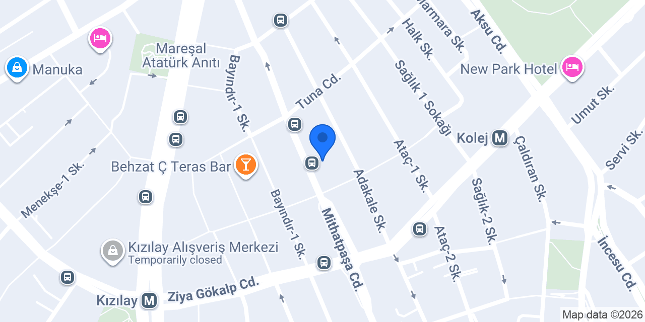 Ankara Mesleki Eğitim Kurumları konumu