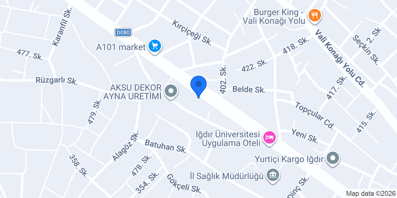 Öngün far ve ses sistemleri konumu