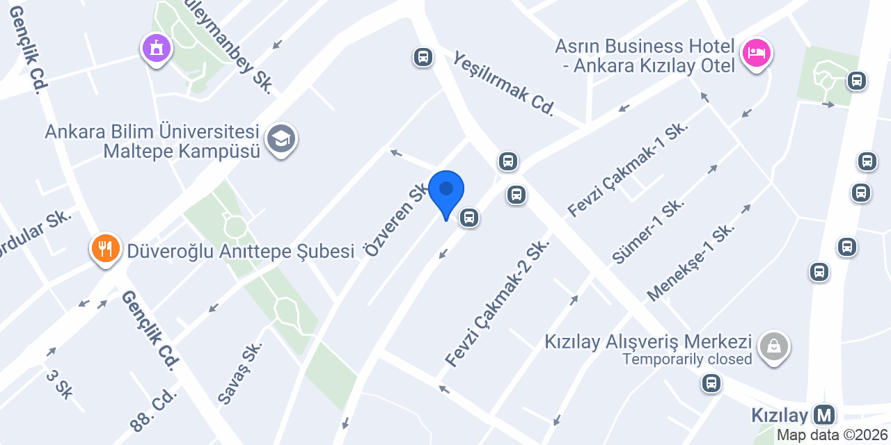 Çankaya Polis Merkezi Amirliği konumu