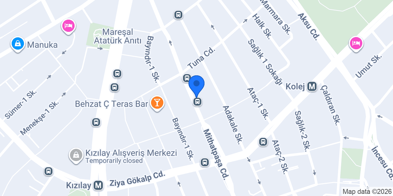 Halkbank Mithatpaşa Şubesi konumu