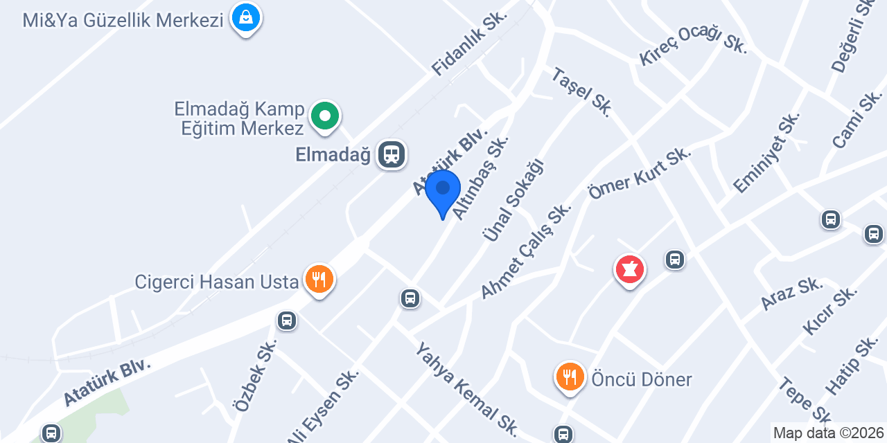 Elmadag taksi selçuk Bağci konumu