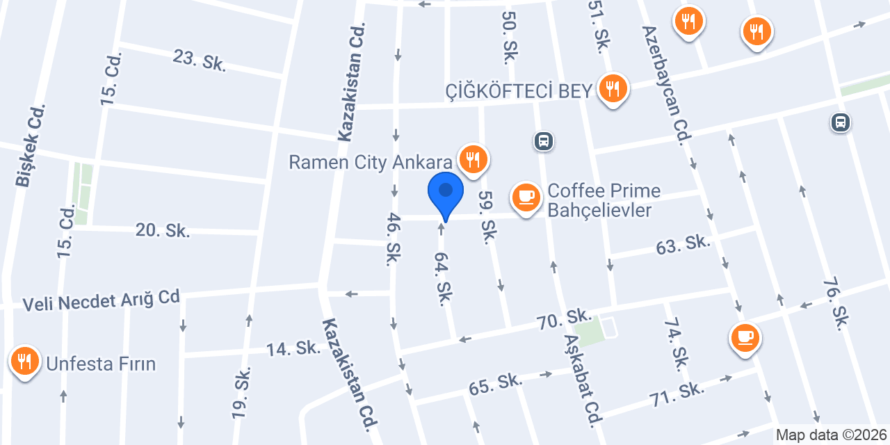Bahçelievler Özdemir Emlak konumu