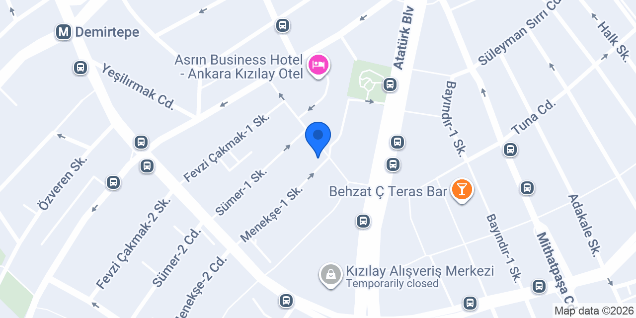 Coşkun Döviz A.Ş. Merkez konumu
