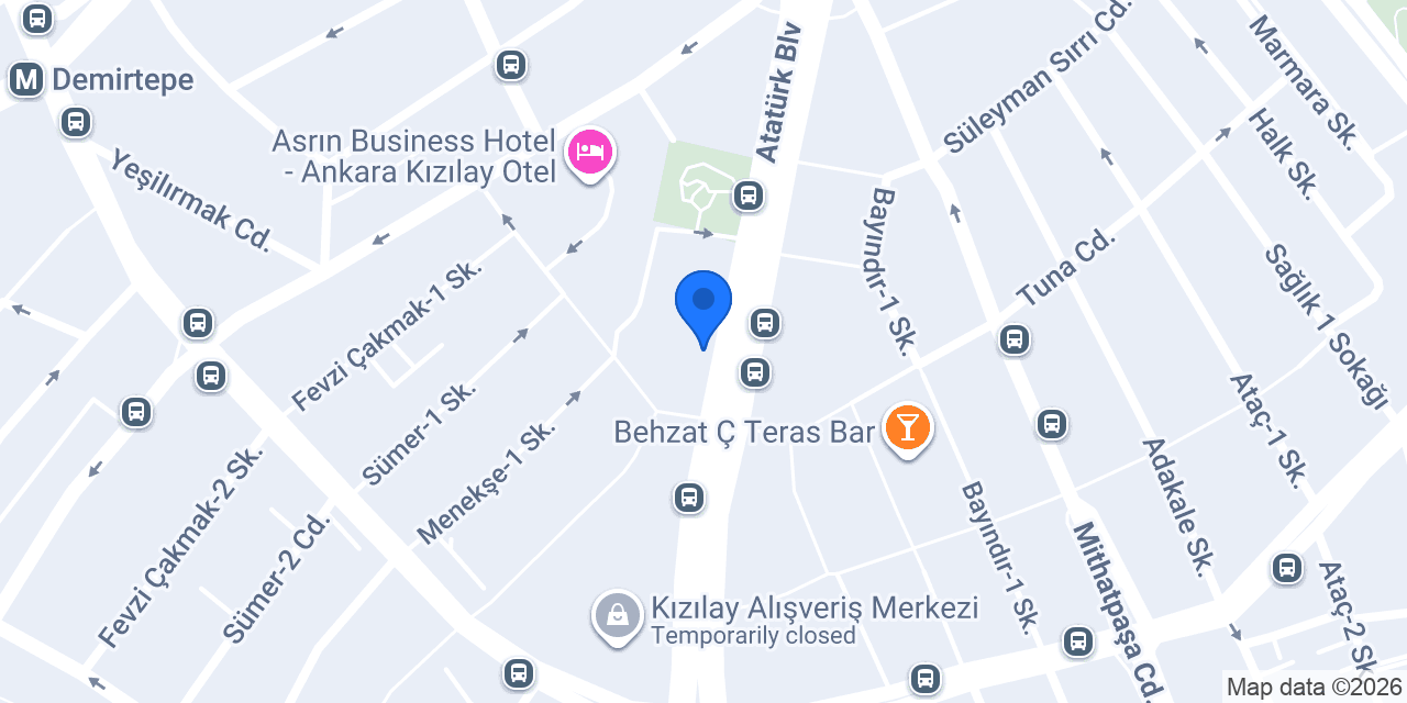 Albaraka Türk Ankara Şubesi konumu