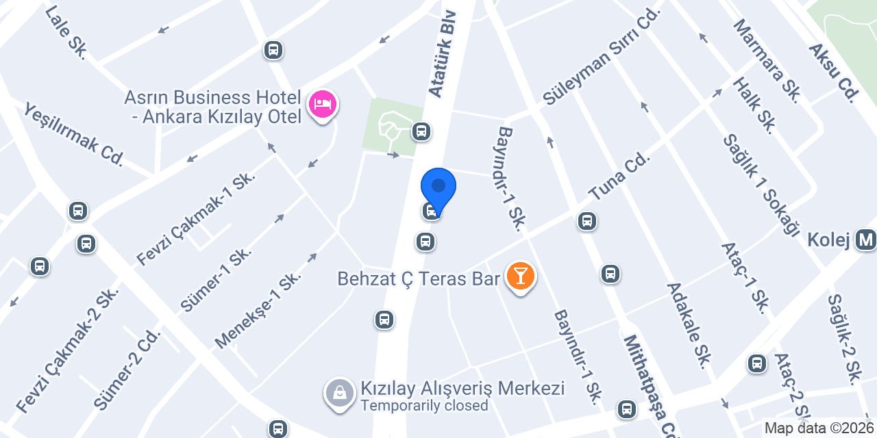 Nergiz Gelinlik | Kızılay konumu