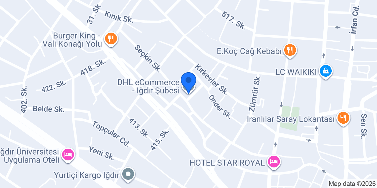 DHL eCommerce - Iğdır Şubesi konumu