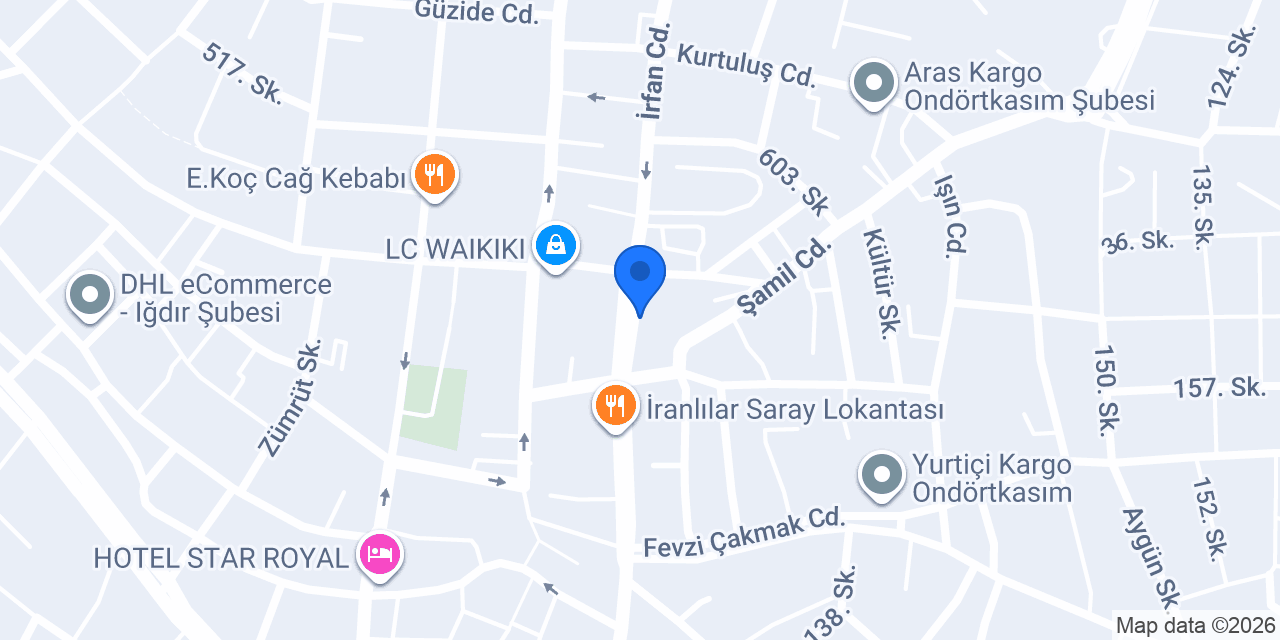Doruk Diş Deposu konumu