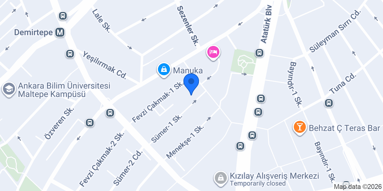 Başkent Bağdat Kebap ve Baklava Sarayı konumu