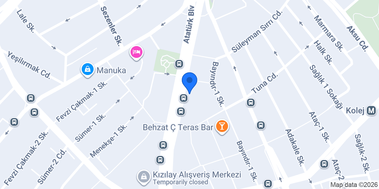Tektaş Mücevherat konumu