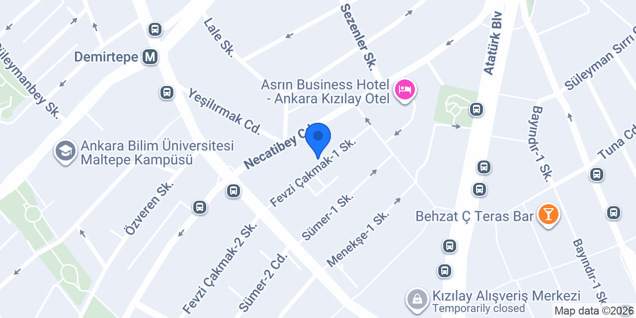 İZZ OTEL konumu