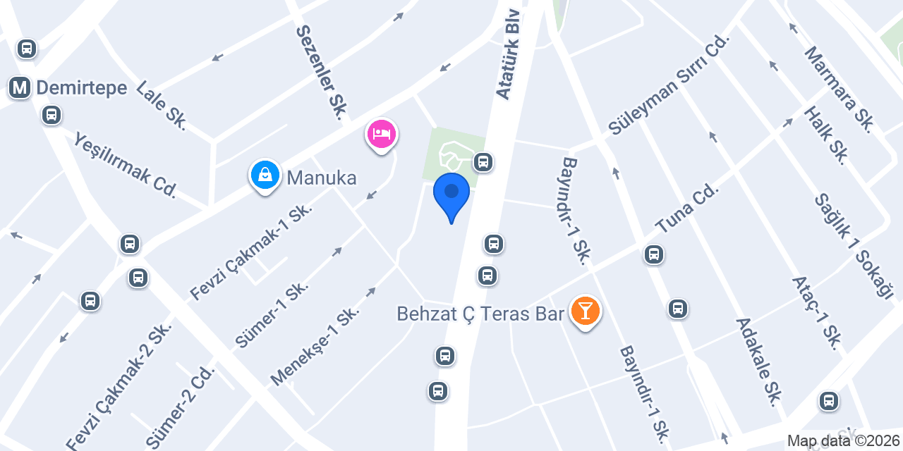 Tuana İlk Yardım Eğitim Merkezi konumu