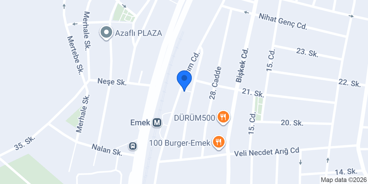 Yurtiçi Kargo Emek Şubesi konumu