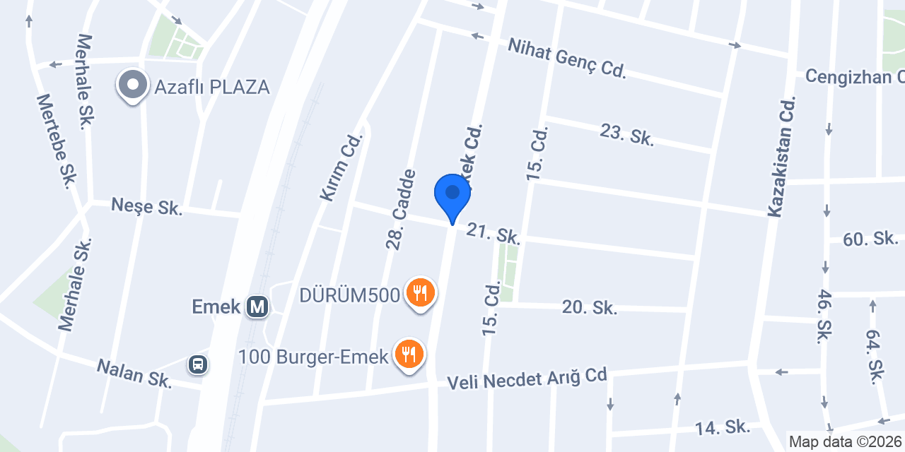 Emek Günaydın Taksi Durağı konumu