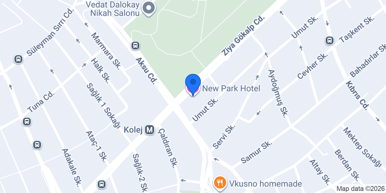 New Park Hotel konumu